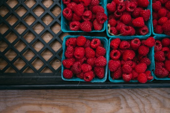 raspberry organic healthy fruit