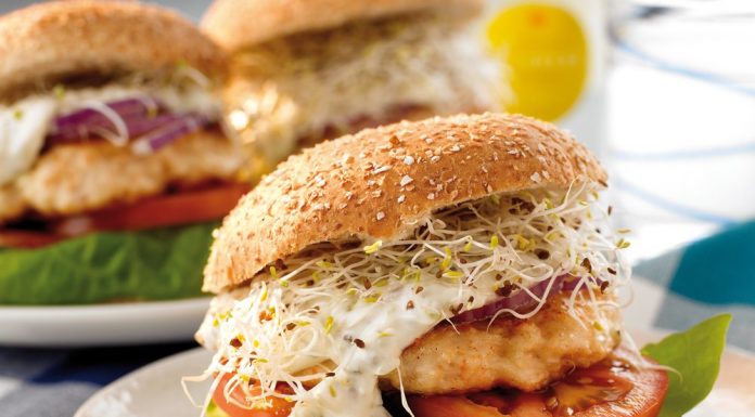 Healthy fish burger meat substitute