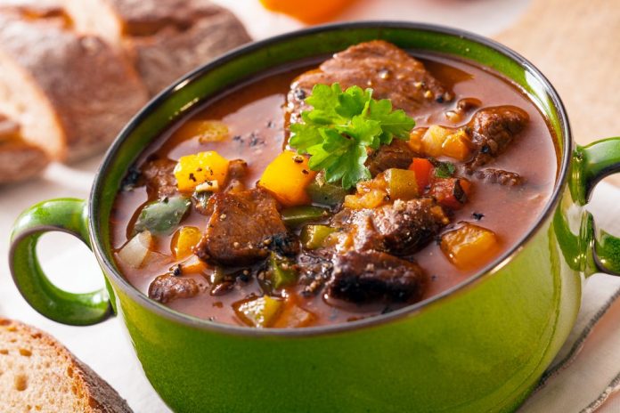 Pot of healthy stew