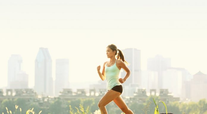 Woman jogging as part of a healthy lifestyle