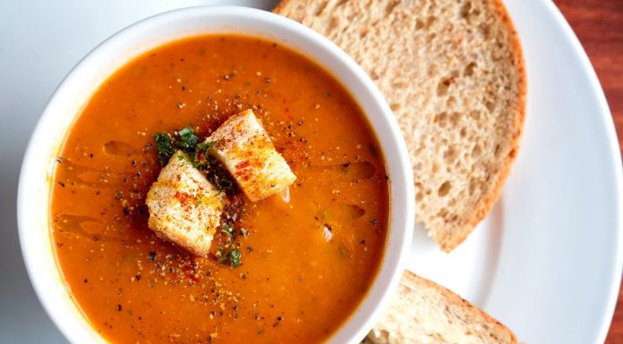 Healthy comfort food homemade soup