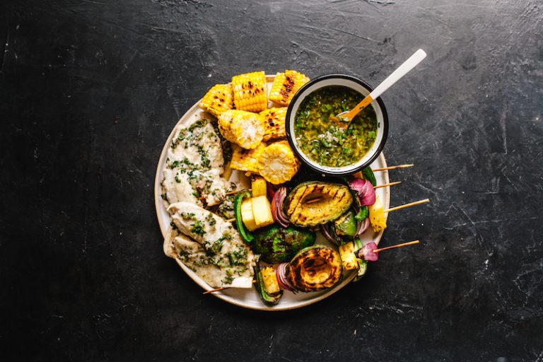 Chimichurri Grilled Tilapia and Avocado Skewers The Healthy Fish