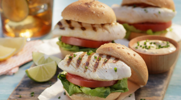 Tilapia Sliders with Lobster Sauce