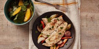 Roasted Tilapia and vegetables