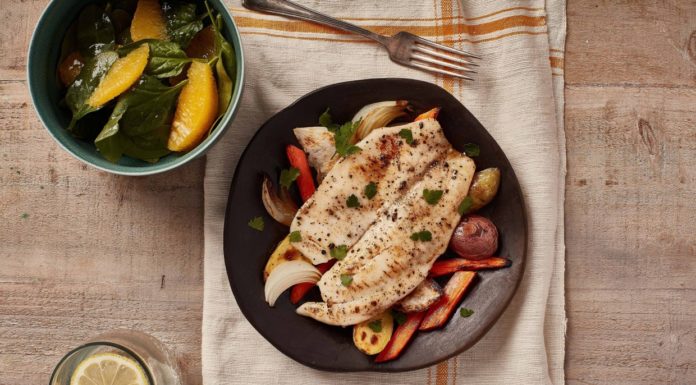 Roasted Tilapia and vegetables