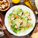 Fresh healthy caesar salad